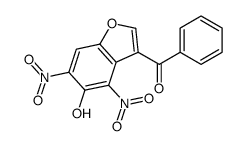 (5-hydroxy-4,6-dinitro-1-benzofuran-3-yl)-phenylmethanone结构式