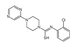 N-(2-chlorophenyl)-4-pyrazin-2-ylpiperazine-1-carbothioamide结构式