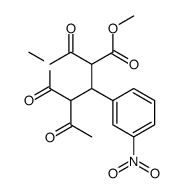 dimethyl 2,4-diacetyl-3-(3-nitrophenyl)pentanedioate Structure