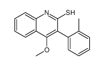 4-methoxy-3-(2-methylphenyl)-1H-quinoline-2-thione结构式