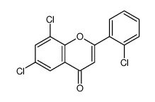 6,8-dichloro-2-(2-chlorophenyl)chromen-4-one结构式