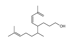 5,9-dimethyl-4-(3-methylbuta-1,3-dienyl)dec-8-en-1-ol结构式