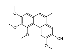 3,5,6,7-tetramethoxy-10-methylphenanthren-2-ol Structure