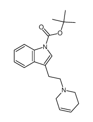 Na-Boc-Nb-tryptophyl-1',2',5',6'-tetrahydropyridine结构式