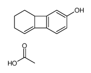 acetic acid,6,7,8,8a-tetrahydrobiphenylen-2-ol结构式