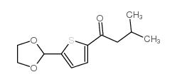 5-(1,3-DIOXOLAN-2-YL)-2-THIENYL 2-METHYLPROPYL KETONE结构式