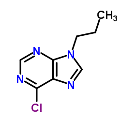 6-Chloro-9-propyl-9H-purine结构式