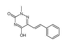 2-methyl-6-(2-phenylethenyl)-1,2,4-triazine-3,5-dione结构式