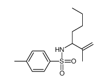 4-methyl-N-(2-methylhept-1-en-3-yl)benzenesulfonamide结构式