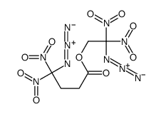 (2-azido-2,2-dinitroethyl) 4-azido-4,4-dinitrobutanoate Structure