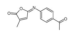 5-(4-acetylphenyl)imino-3-methylfuran-2-one结构式