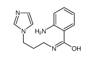 2-amino-N-(3-imidazol-1-ylpropyl)benzamide结构式