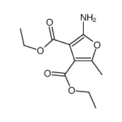 2-氨基-5-甲基-3,4-呋喃二甲酸二乙酯结构式