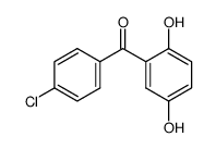 (4-CHLOROPHENYL)(2,5-DIHYDROXYPHENYL)METHANONE结构式