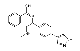 N-[2-(methylamino)-1-[4-(1H-pyrazol-4-yl)phenyl]ethyl]benzamide结构式