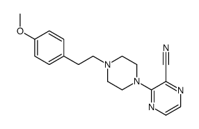 3-[4-[2-(4-methoxyphenyl)ethyl]piperazin-1-yl]pyrazine-2-carbonitrile Structure