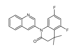 5,7-difluoro-4,4-dimethyl-1-quinolin-3-yl-3H-quinolin-2-one Structure