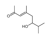 6-hydroxy-4,7-dimethyloct-3-en-2-one结构式