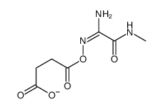 4-[[1-amino-2-(methylamino)-2-oxoethylidene]amino]oxy-4-oxobutanoate Structure