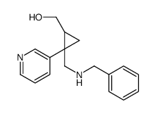 [2-[(benzylamino)methyl]-2-pyridin-3-ylcyclopropyl]methanol Structure