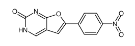 6-(4-nitrophenyl)-1H-furo[2,3-d]pyrimidin-2-one结构式