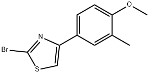 2-bromo-4-(4-methoxy-3-methylphenyl)thiazole结构式