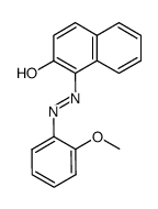 trans-o-(2-hydroxy-1-naphthylazo)methoxybenzene结构式