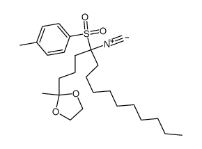 2,2-ethylenedioxy-6-tosyl-6-hexadecyl isocyanide Structure