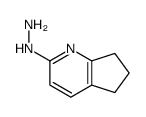 1-(6,7-二氢-5H-环戊并[b]吡啶-2-基)肼结构式