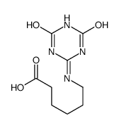 6-[(1,4,5,6-tetrahydro-4,6-dioxo-1,3,5-triazin-2-yl)amino]hexanoic acid Structure