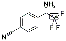 (S)-4-(1-氨基-2,2,2-三氟乙基)苄腈结构式