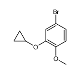 4-bromo-2-cyclopropyloxy-1-methoxybenzene结构式