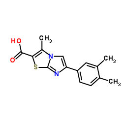 6-(3,4-Dimethylphenyl)-3-methylimidazo[2,1-b][1,3]thiazole-2-carboxylic acid结构式