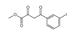 4-(3-Iodo-phenyl)-2,4-dioxo-butyric acid methyl ester Structure