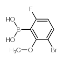 3-BROMO-6-FLUORO-2-METHOXYPHENYLBORONIC ACID picture