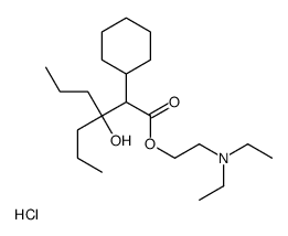 2-(diethylamino)ethyl 2-cyclohexyl-3-hydroxy-3-propylhexanoate,hydrochloride Structure