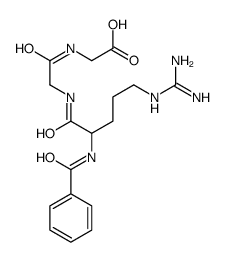 2-[[2-[[2-benzamido-5-(diaminomethylideneamino)pentanoyl]amino]acetyl]amino]acetic acid Structure