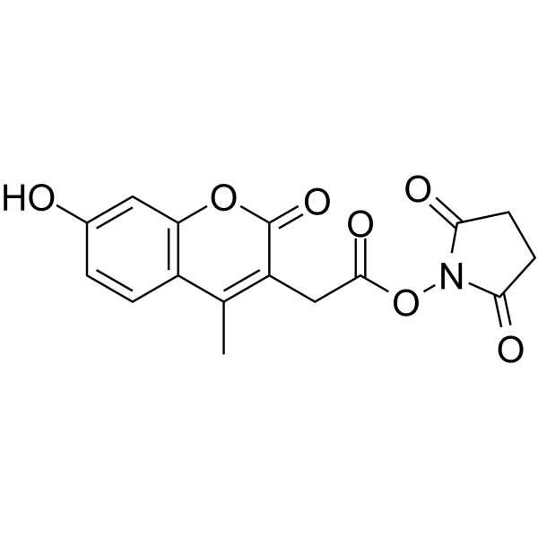 7-羟基-4-甲基香豆素-3-乙酸N-琥珀酰亚胺酯图片