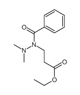 ethyl 3-[benzoyl(dimethylamino)amino]propanoate结构式