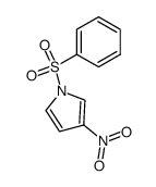 3-nitro-1-(phenylsulfonyl)-1H-pyrrole结构式