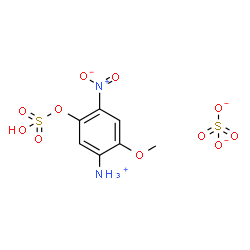 2-methoxy-4-nitro-5-(sulphooxy)phenylammonium hydrogen sulphate结构式