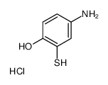 4-氨基-2-巯基苯酚盐酸盐结构式