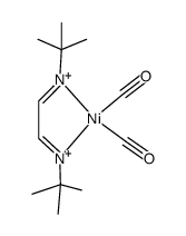 glyoxalbis (tert-butylimine) dicarbonylnickel Structure