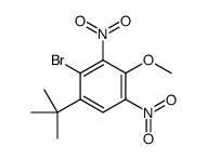 2-bromo-1-tert-butyl-4-methoxy-3,5-dinitrobenzene结构式