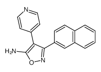 5-Amino-3-(2-naphthyl)-4-(4-pyridyl)isoxazole Structure