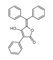 5-diphenylmethylene-4-hydroxy-3-phenylfuran-2(5H)-one Structure