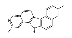2,9-dimethyl-13H-benzo[g]pyrido[4,3-a]carbazole结构式
