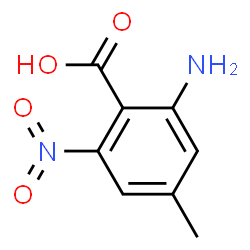 Benzoic acid, 2-amino-4-methyl-6-nitro- (9CI) structure