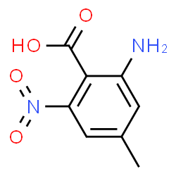 Benzoic acid, 2-amino-4-methyl-6-nitro- (9CI)结构式