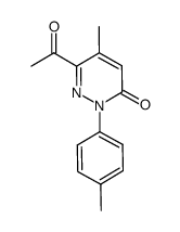 6-acetyl-5-methyl-2-(4-methylphenyl)pyridazin-3(2H)-one Structure
